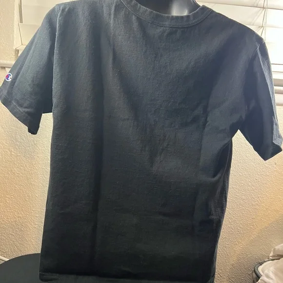 Champion Men's Black Tee with Logo - Picture 2 of 3